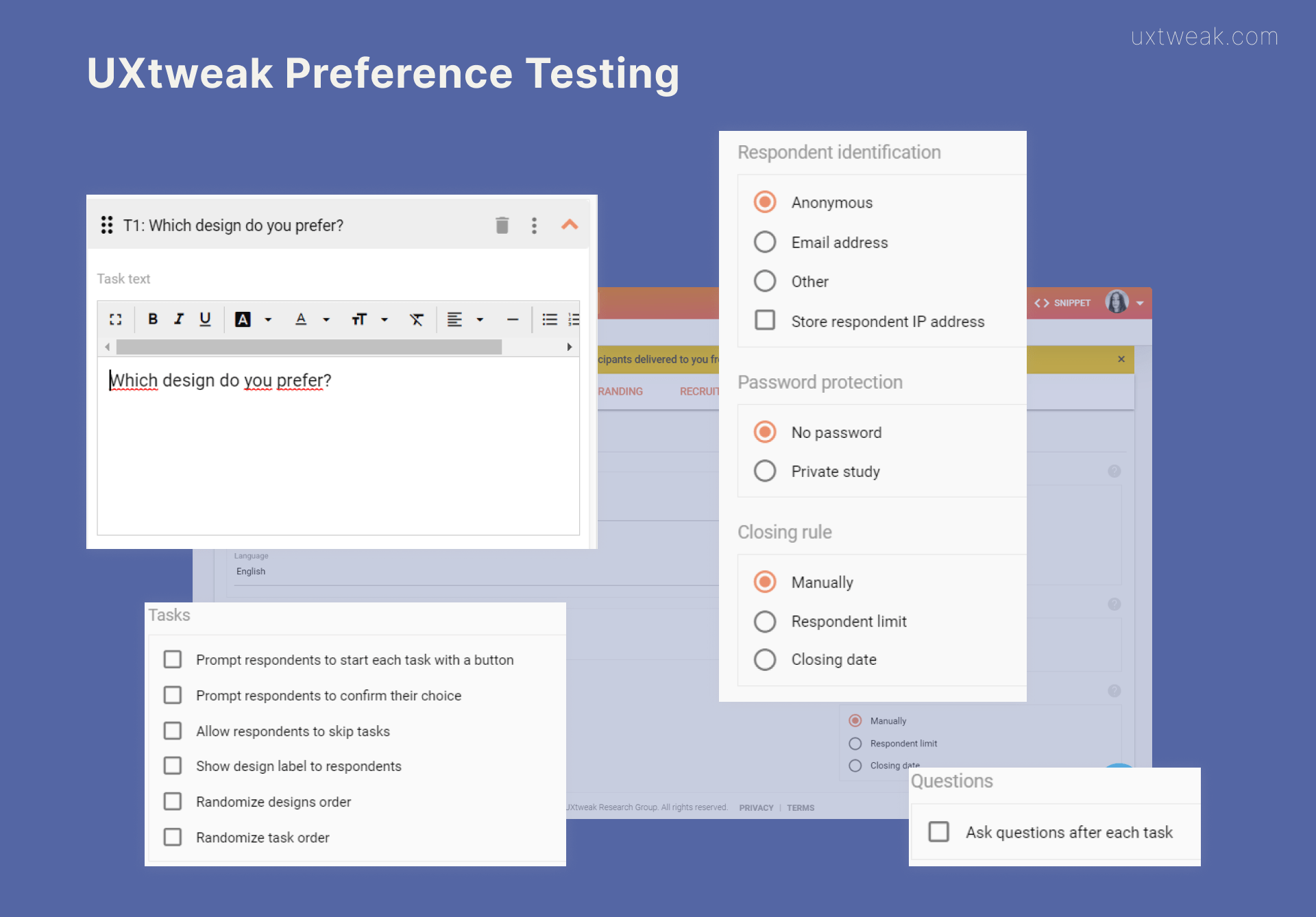 uxtweak preference testing tool