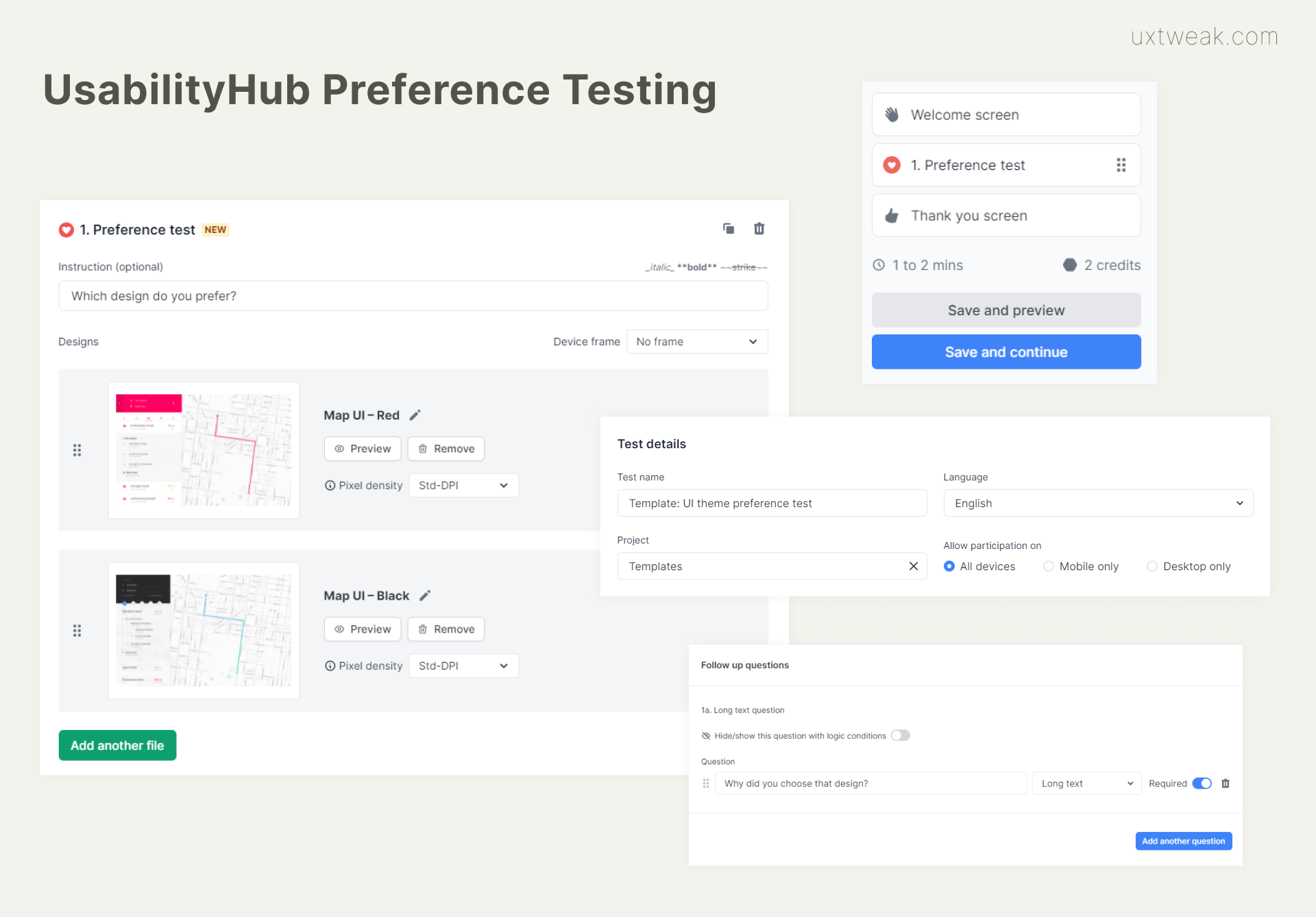 UsabilityHub preference testing tool