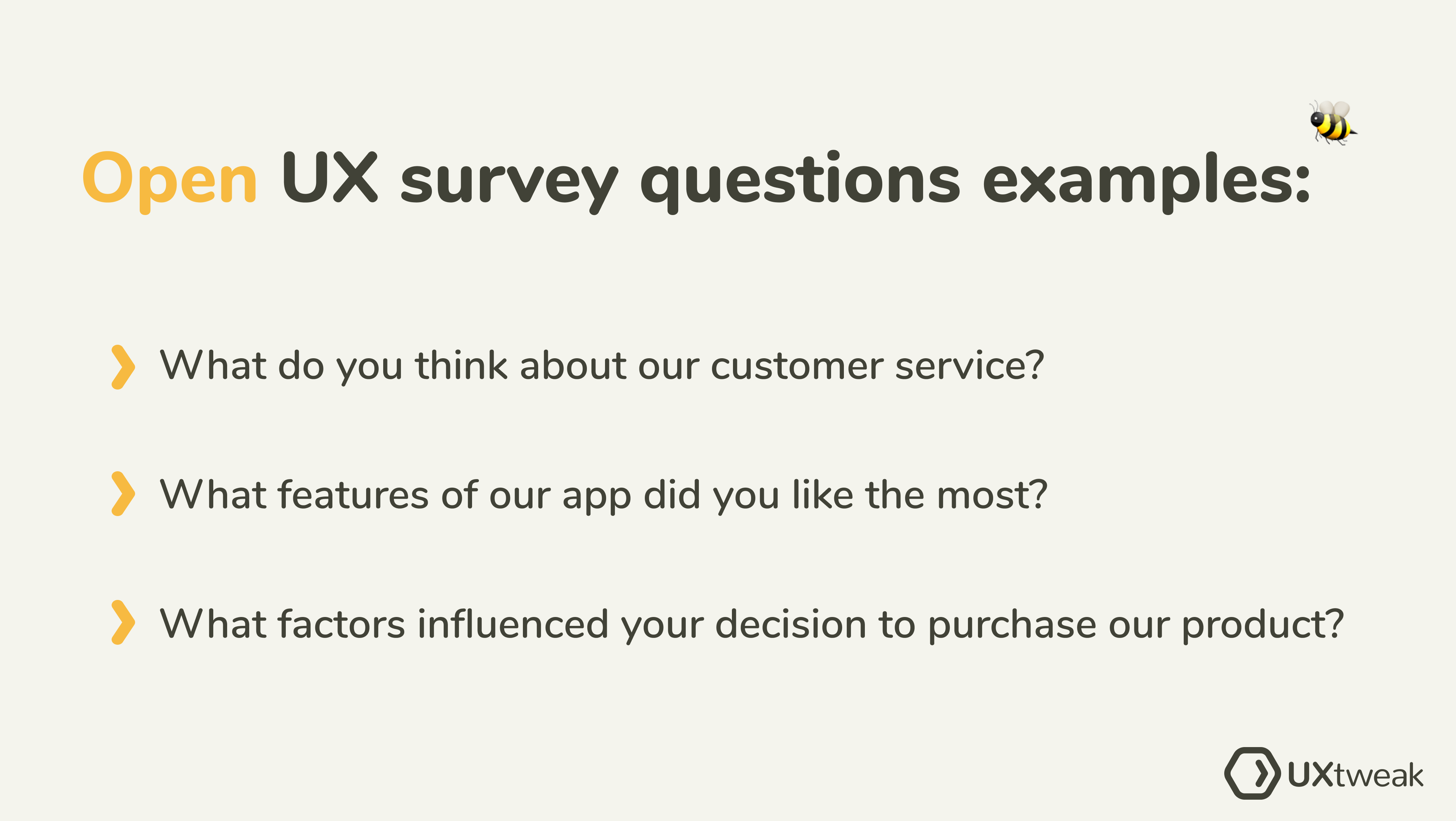 open ux survey questions