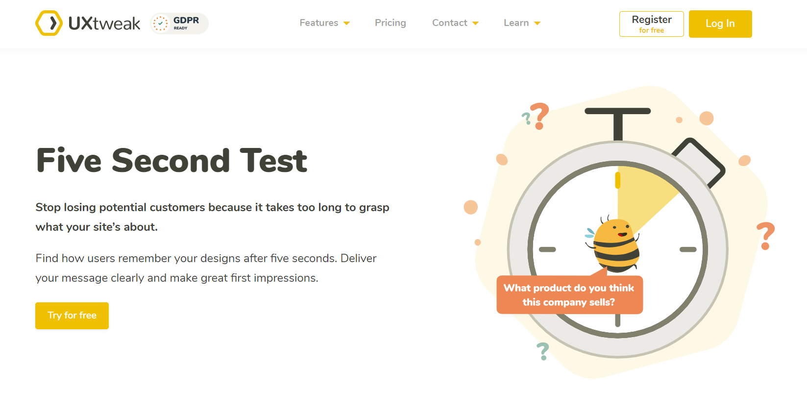 5 second test tools