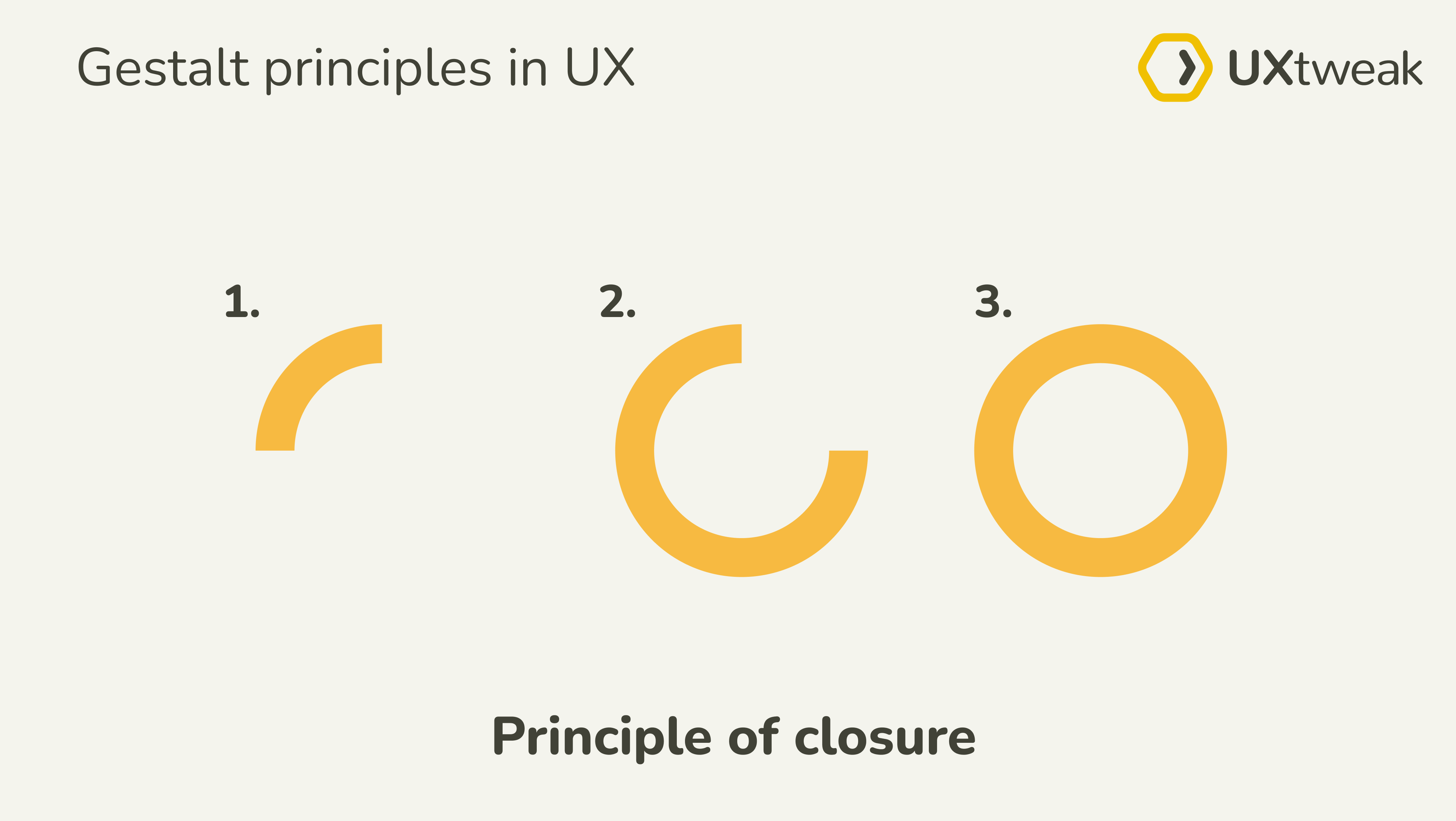 gestalt principles ux, principle of closure