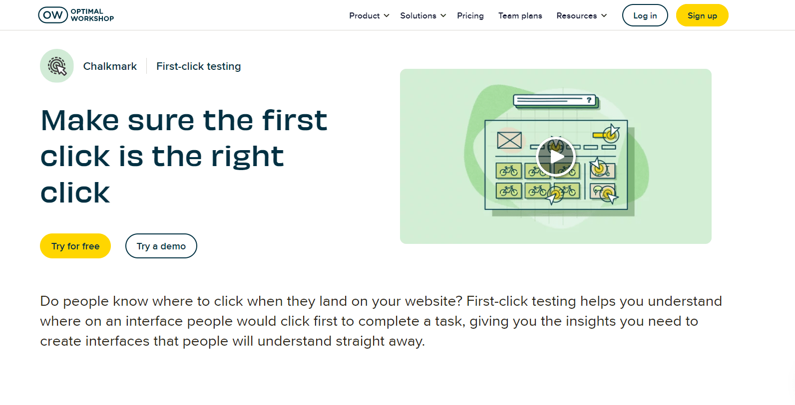Chalkmark vs. First Click Testing | UXtweak