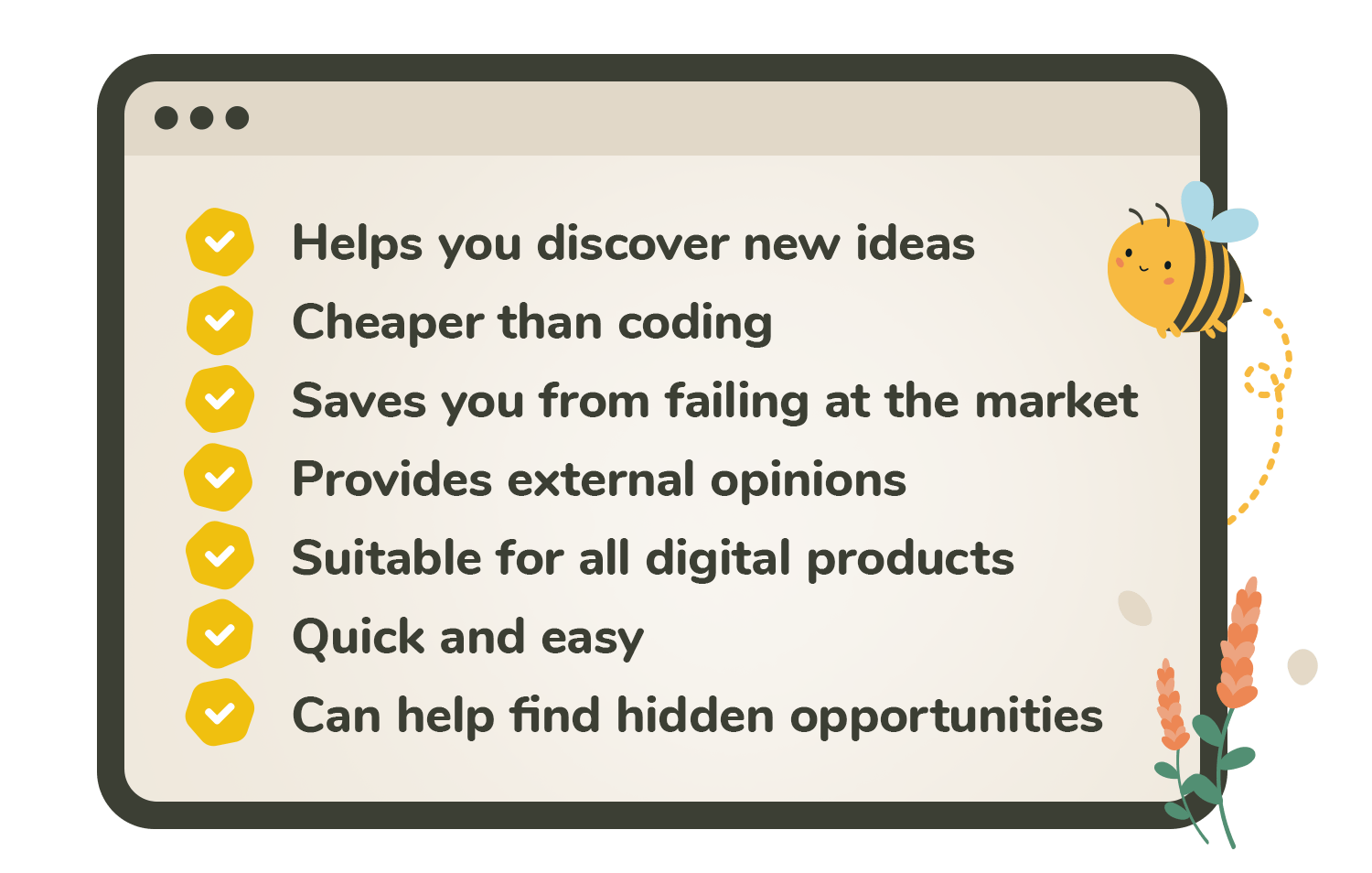 Benefits of prototype user testing