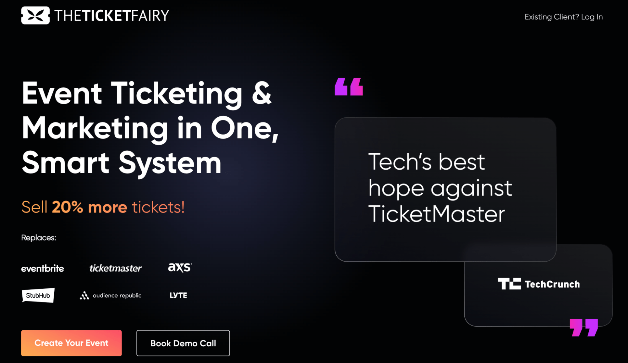example of website with simple navigation