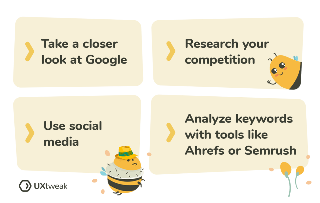 Image showcasing Content Research: The Complete Guide + Tips & Tricks | UXtweak