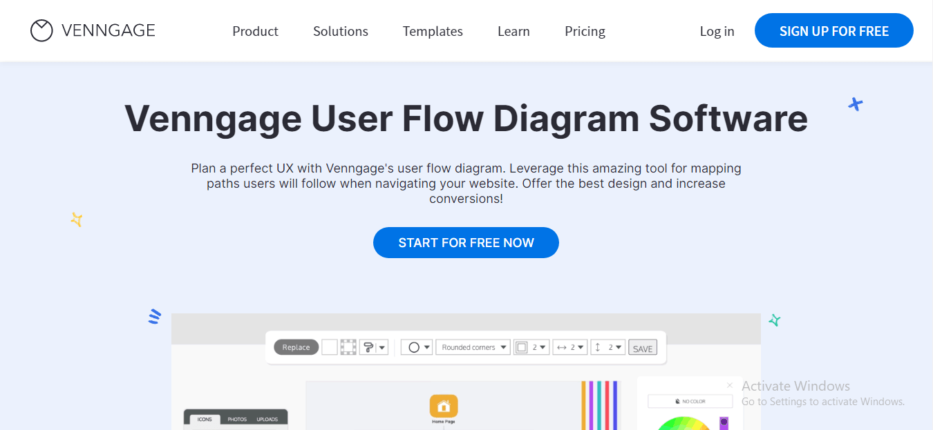 user flow diagram templates