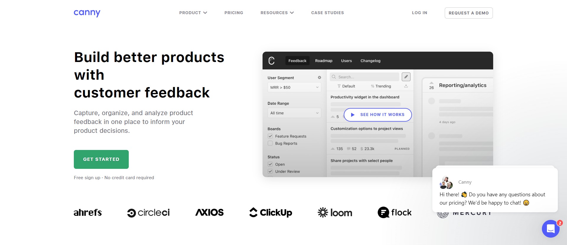 canny, product feedback tool