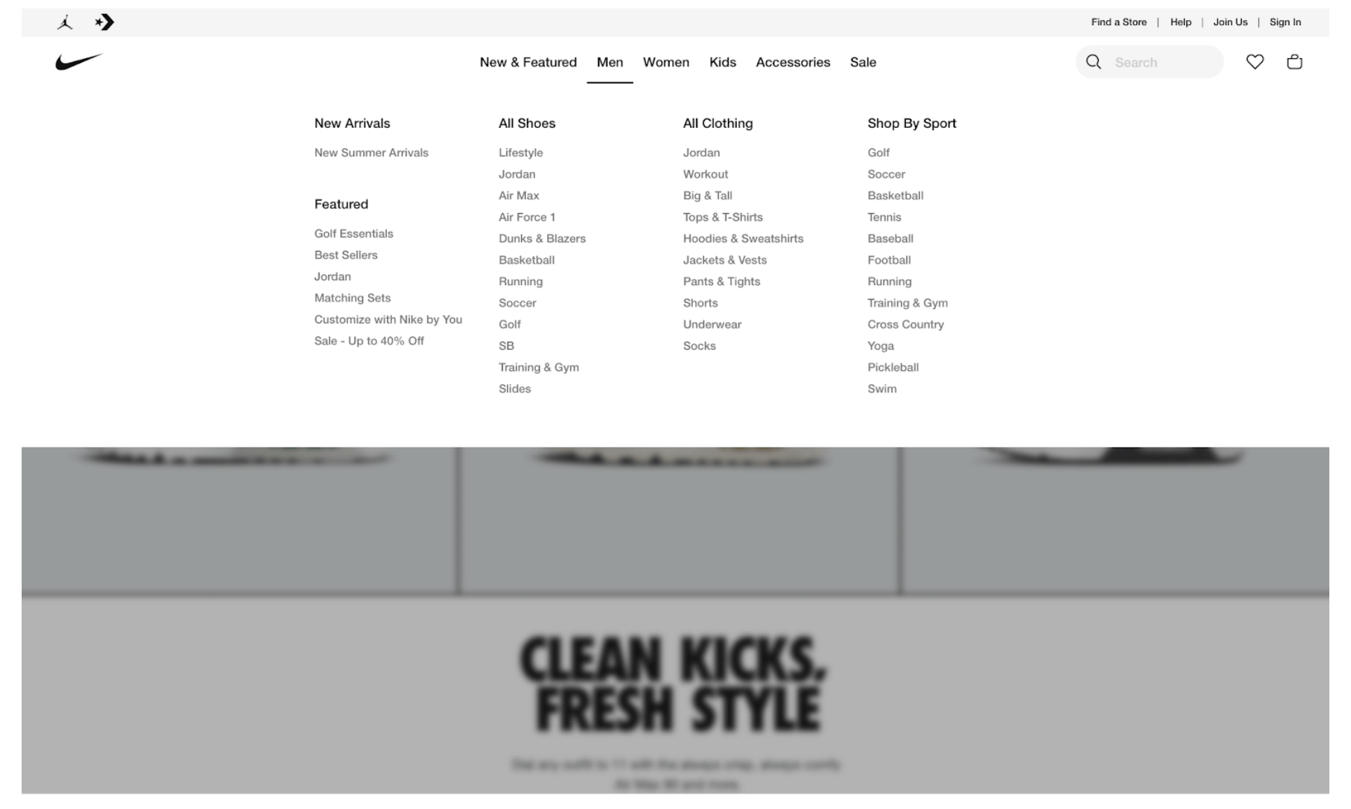 usability heuristics, nike