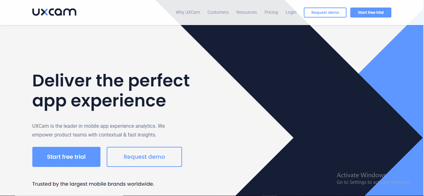 UXcam mobile app analytics
