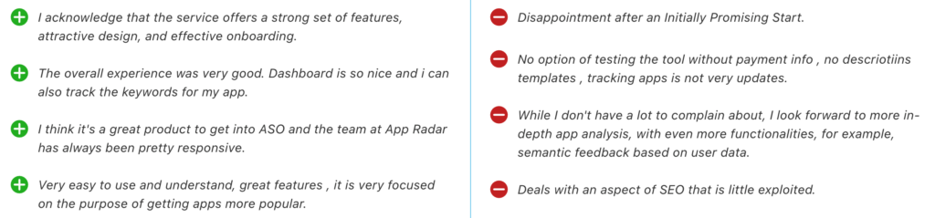 app radar reviews