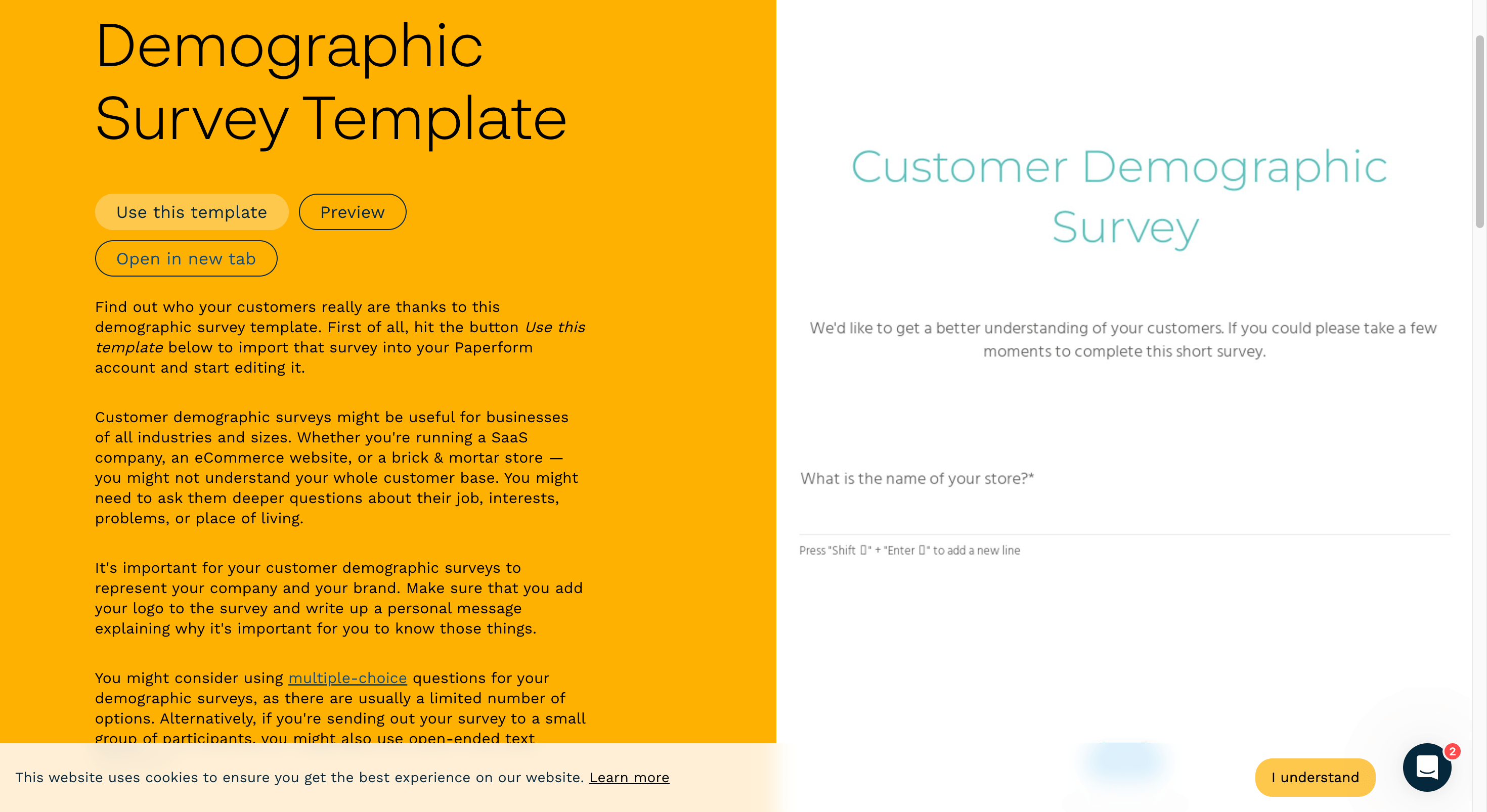 Market research tools