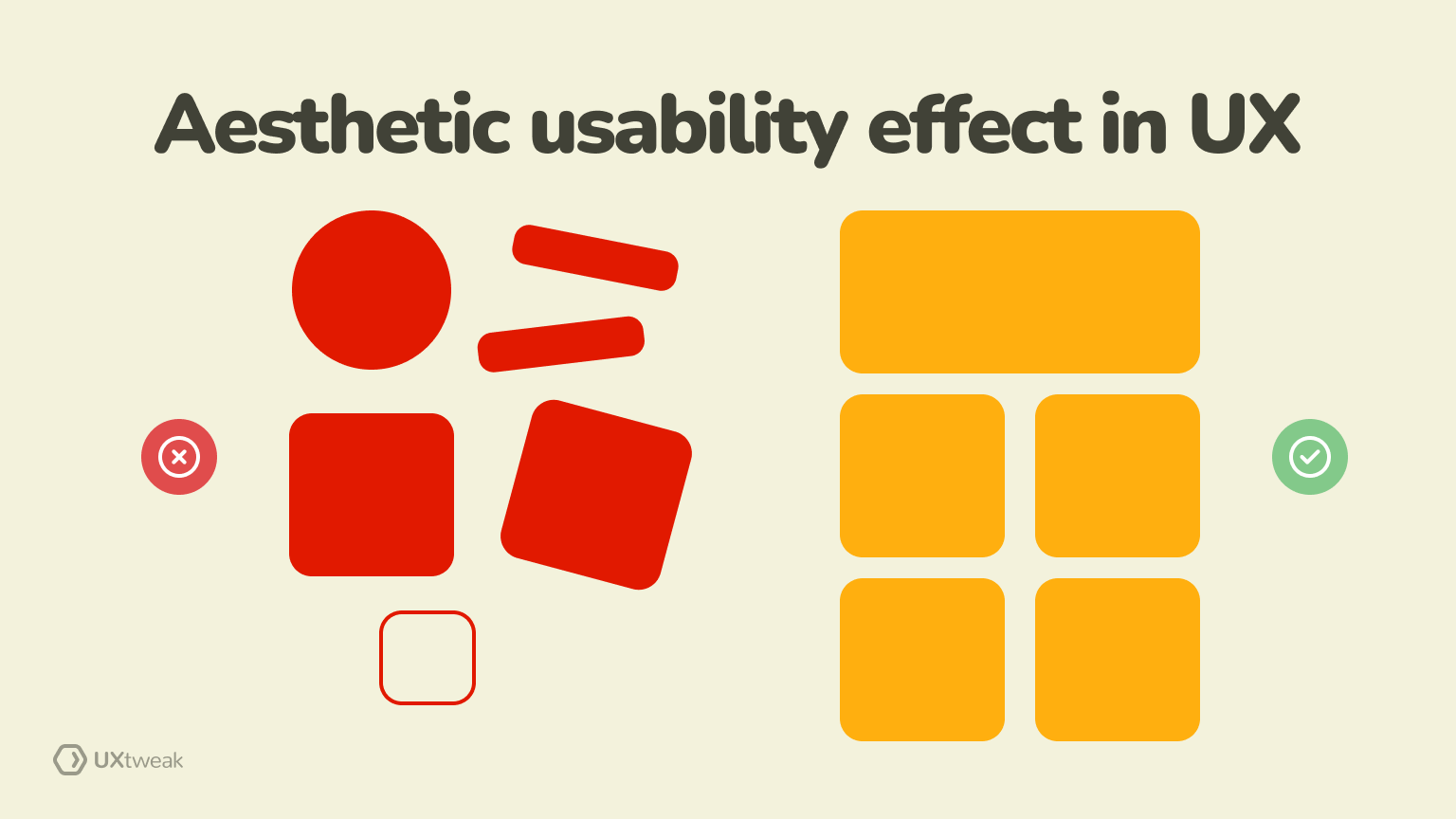 Aesthetic usability effect in UX