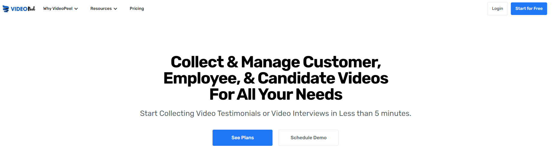 Consumer video feedback software