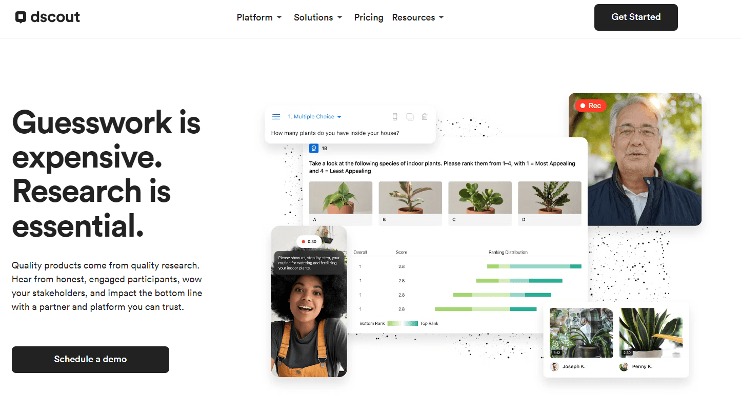 Consumer video feedback software