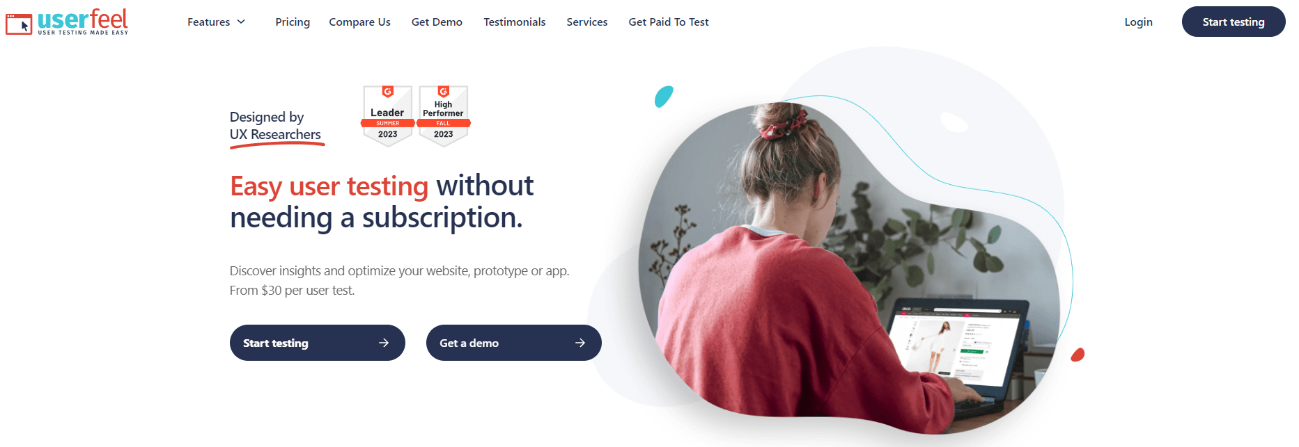 Consumer video feedback software