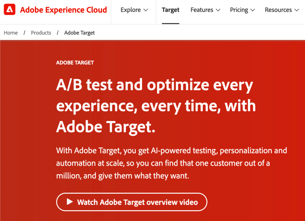Adobe A/B testing tools