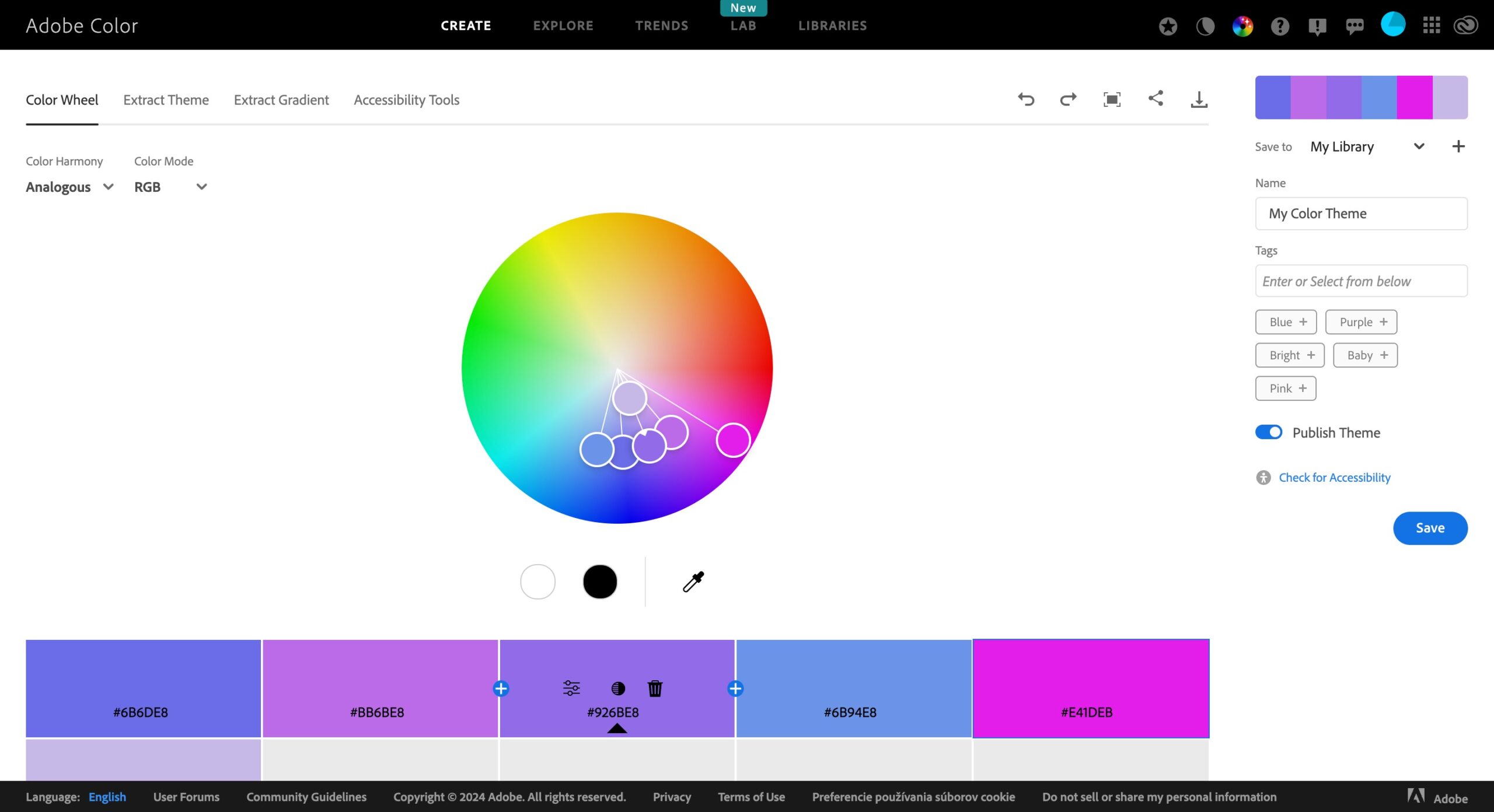 ux color palette generator