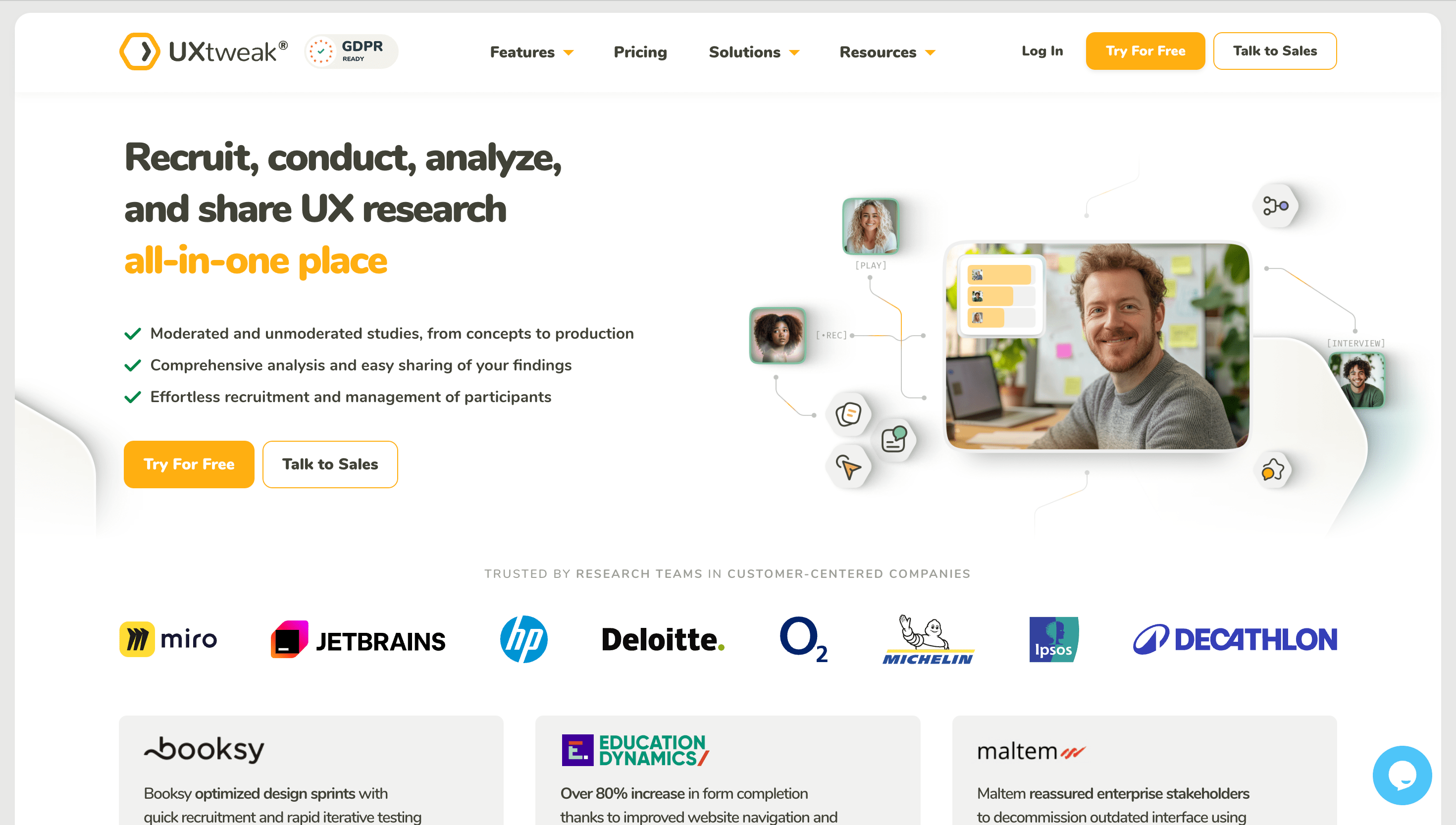UXtweak, all-in-one UX research tool