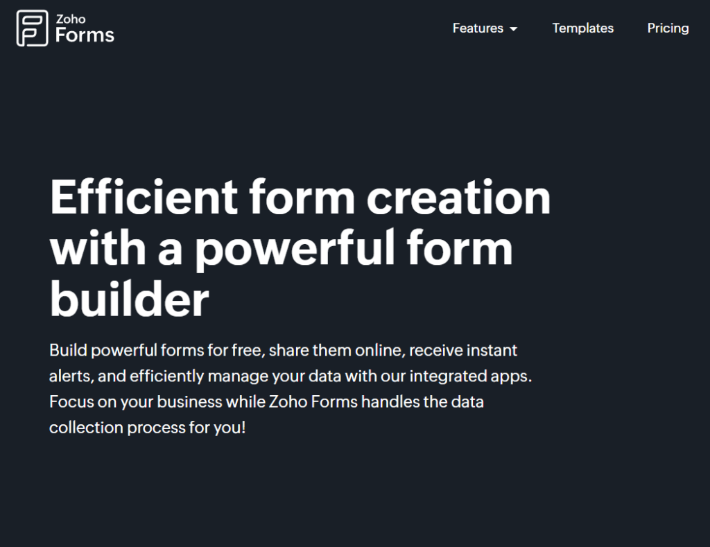 Zoho forms