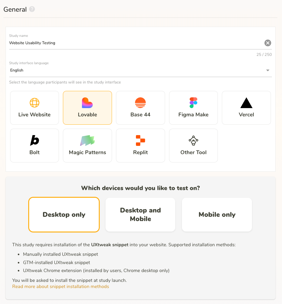 Test Your AI-Generated Prototypes with UXtweak | UXtweak